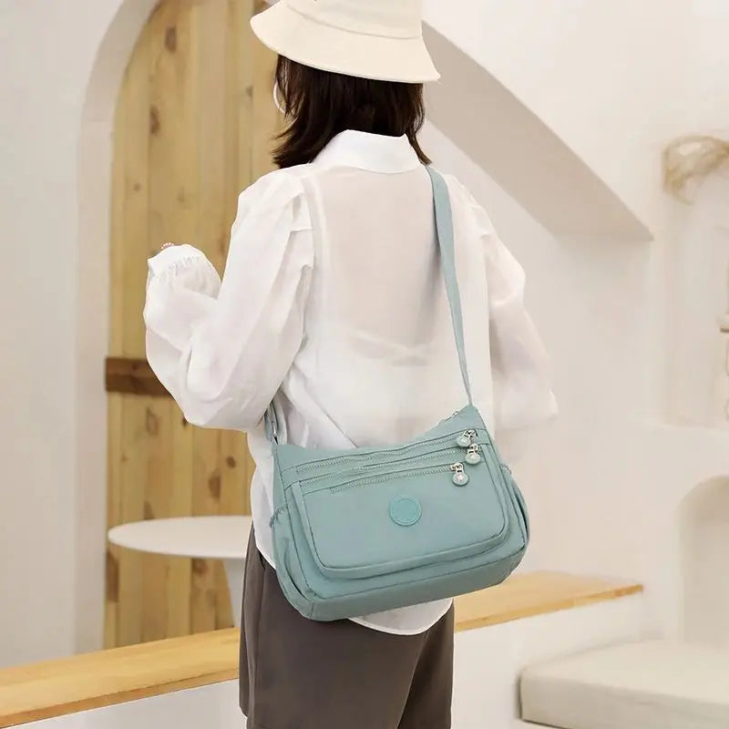 Women's Messenger large capacity Shoulder Bag Polyester Fashion Cosmetic Bag Simple and Versatile Handbag Crossbody Bag