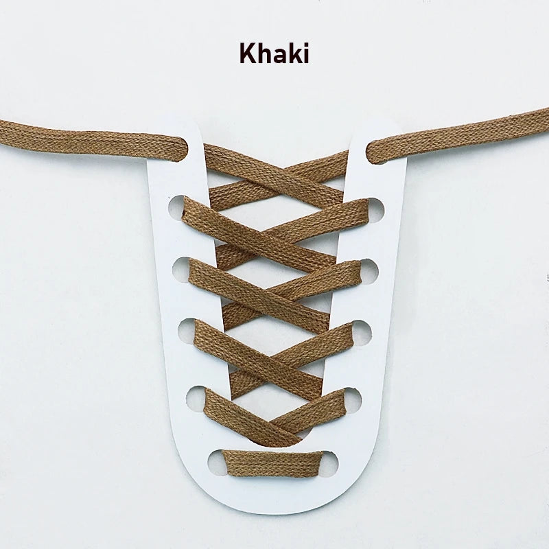Waxed Waterproof Leather Shoelace Flat Shoelaces 6mm Width Boots Oxford Shoe Laces Shoe Accessorie 60/80/100/120/140/180cm 1Pair