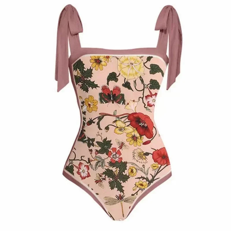 Fashion Women Cover Swimsuit Retro Print Gorgeous - Visuel 17 | SAMAG