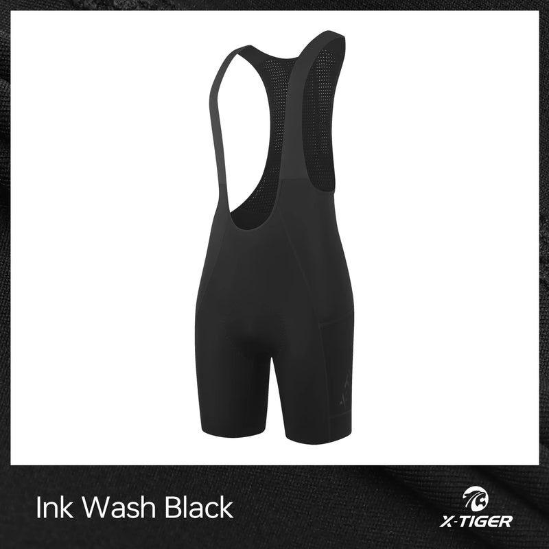 X-TIGER Men's Cycling Bib Short Pro 2026 Summer Chamois Bike Shorts 200-Density ELASTIC-INTERFACE Cushion Stable Riding Series
