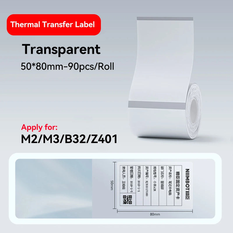 Thermal Transfer Labels for Niimbot M2/M3 Printer Ribbon - View 11 | SAMAG