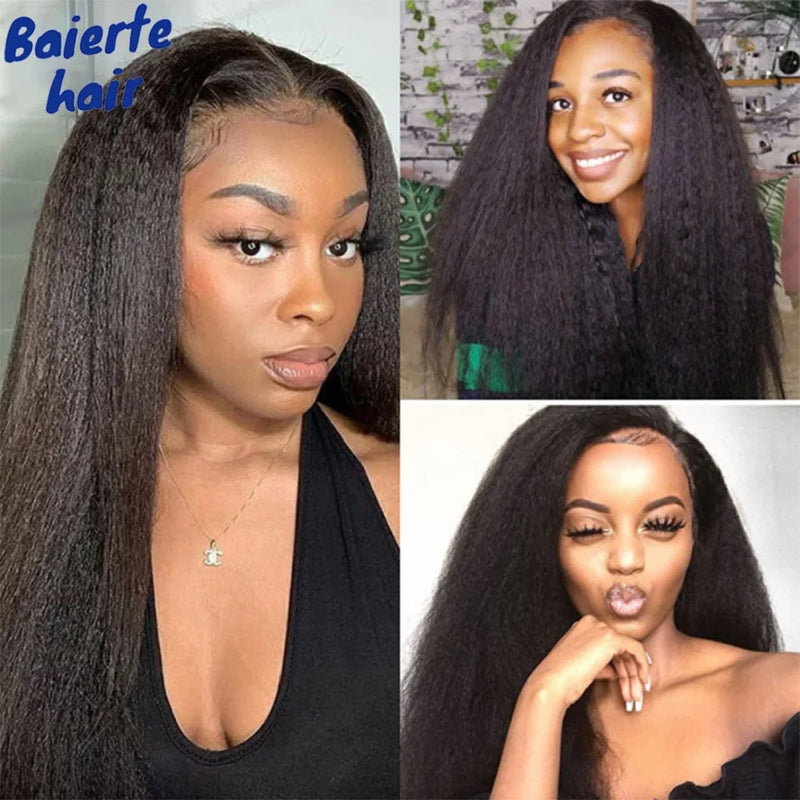 28 30Inch Brazilian Kinky Straight Human Hair Bundles 15A Virgin Human Hair Extension 3/4Pcs Hair Wefts Yaki Straight Human Hair