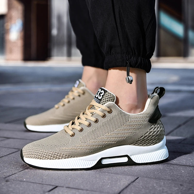 New Sneakers Man Elevator Shoes Height Increase Shoes for Men Insoles 8CM Mesh Breathable Sports Heightening Footwear Tall Shoes