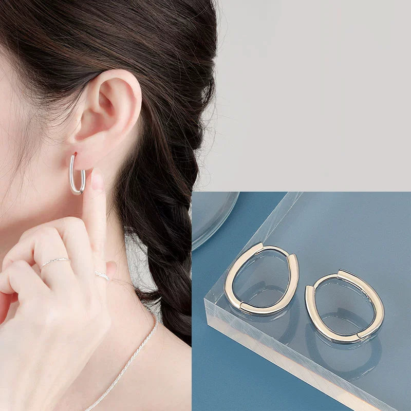 VENTFILLE 925 Sterling Silver CZ Star Moon Asymmetric Hoop Earrings for Women Girls Gold Silver Color Party Jewelry Gifts