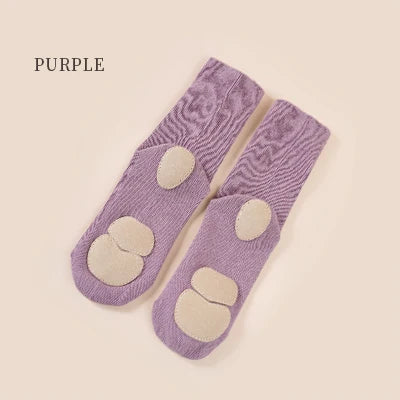 Unisex Kids & Adults Crew Length Non Slip Grip Dance Socks Girls Breathable Socks for Ballet Modern Yoga Dance Training