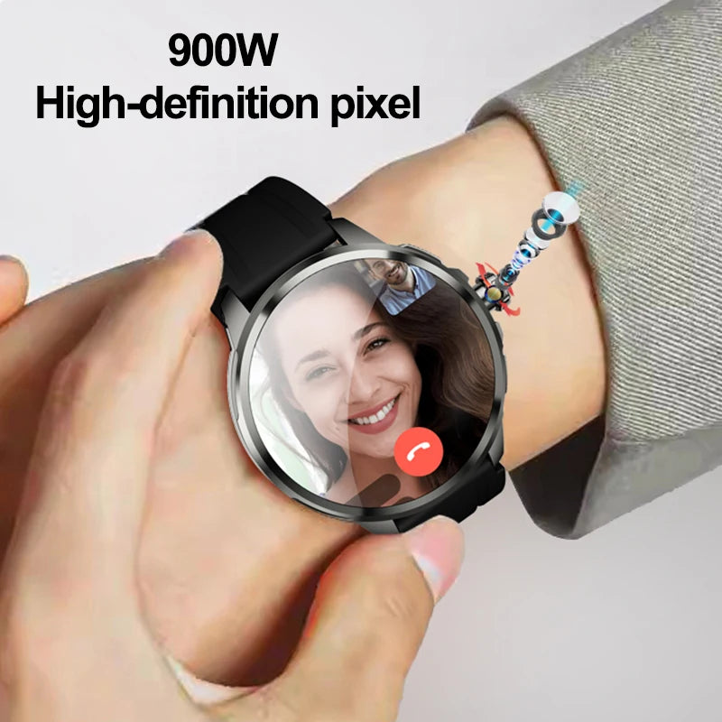 5G/4G Full Network Smart Watch 1.95 inch 720*720 Big Screen HD 8GB+128GB RAM Video Call Smartwatch Google Play WIFI GPS Sim Card
