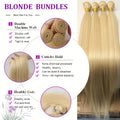613 Bundles Blonde Bundles Human Hair 24 26 28 30 Inch 613 Straight Hair 1/3/4 Bundle 12A Unprocessed Vietnamese Virgin Hair
