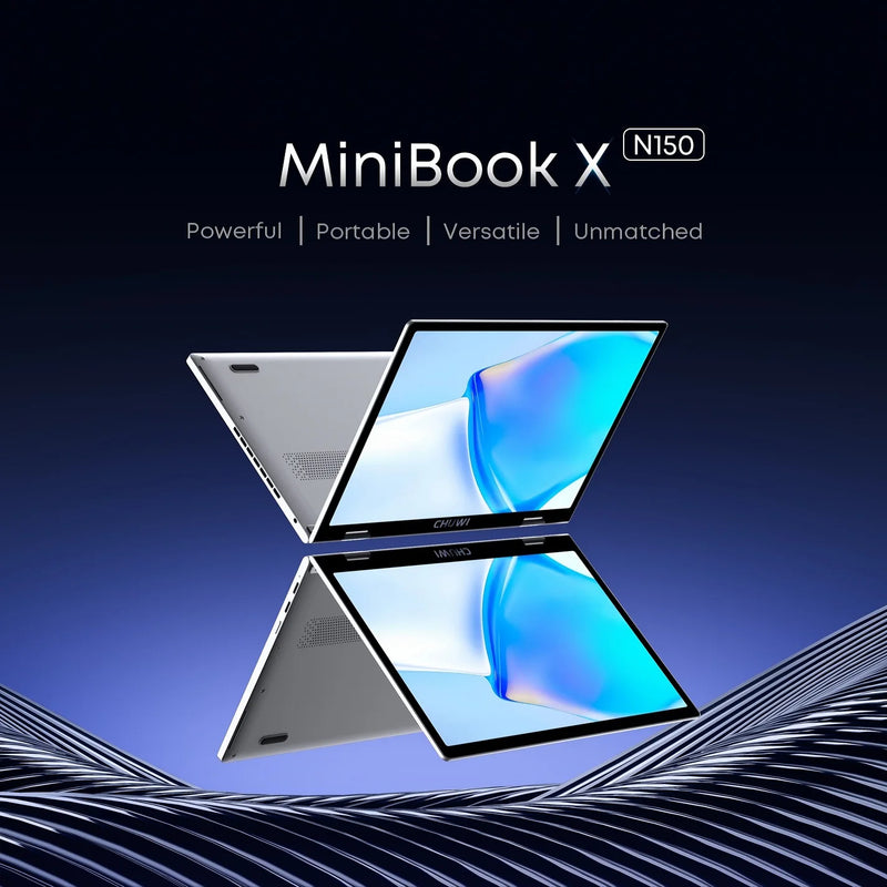 CHUWI MiniBook X N150 Laptop 10.51 Inch 16GB /12GB RAM 512GB SSD 2-in-1 Yoga Mode Intel Windows 11 Notebook 360° Flipable WiFi 6