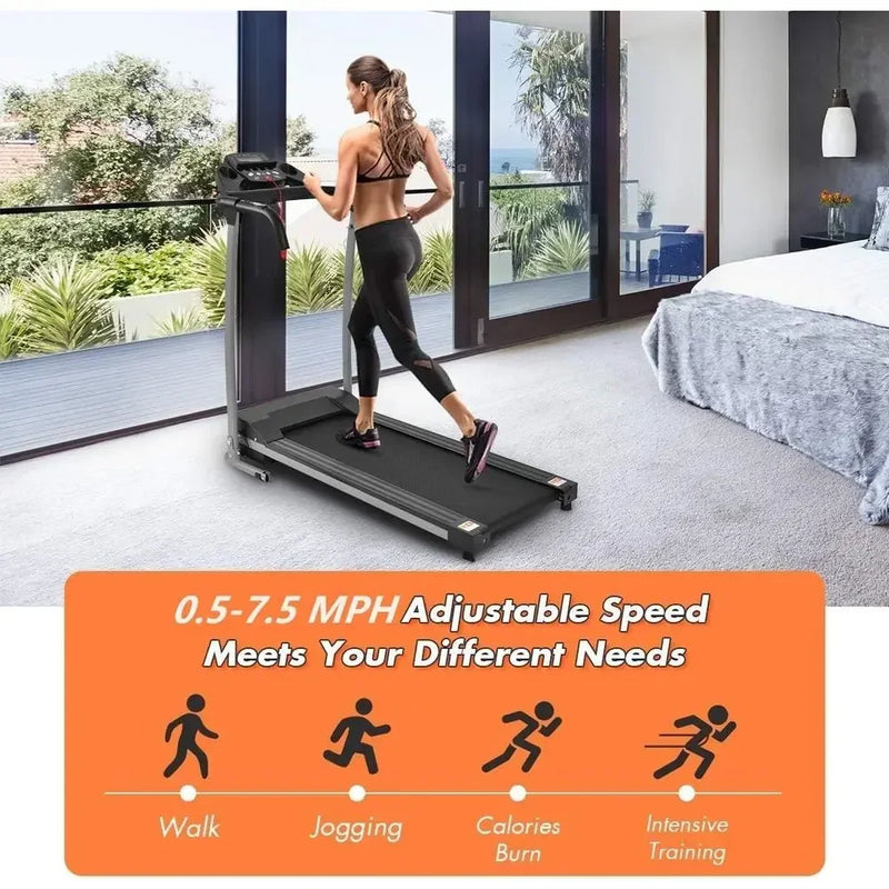Compact Treadmill with 12 Programs, LCD Display, Portable - View 3 | SAMAG