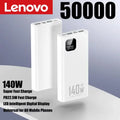 Lenovo 140W PowerBank 500000mAh High Capacity Super Fast Charging Portable Battery CCC Charger for iPhone 12-17 Samsung  2026