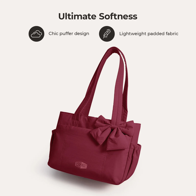 BAGSMART Tote Bag for Women Casual Sling Shoulder Handbag Waterproof hobo bags Fits 13'' Laptop for Travel Workout College