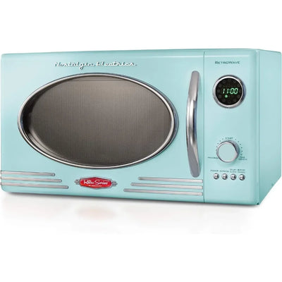 L L Retro Countertop Microwave Oven, 800-Watt, 0.9 Cu Ft | SAMAG