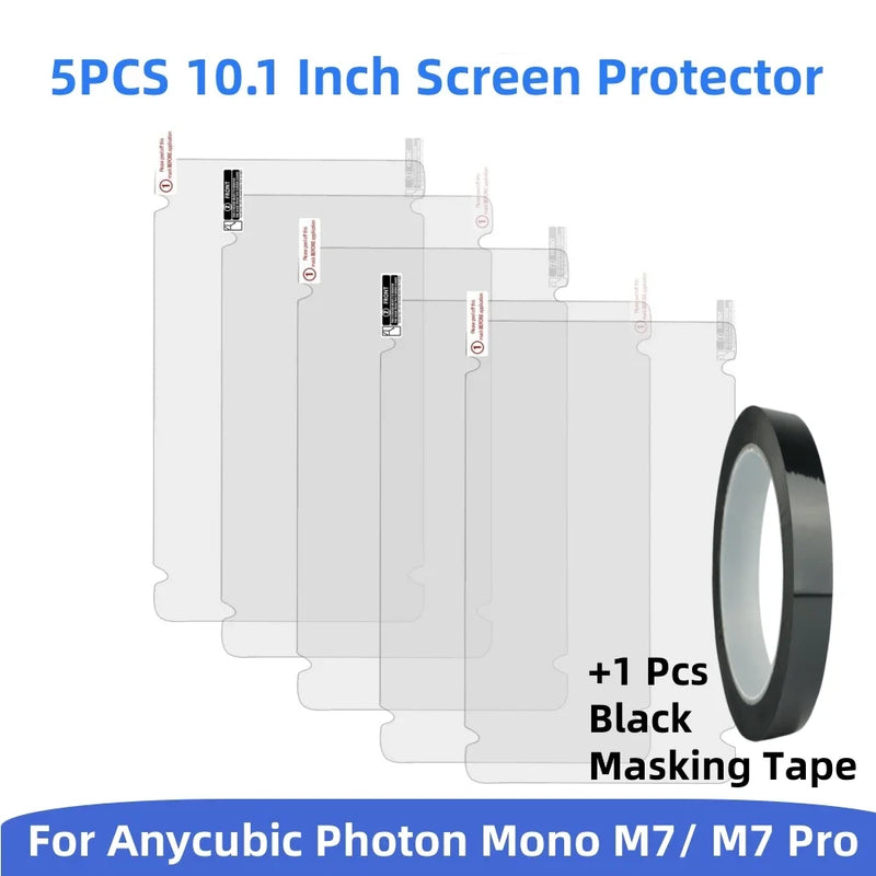 5PCS Screen Protector for Anycubic Photon Mono M7 Pro M7 Resin LCD 3D Printer Scratch Proof Protector Film 3D Accessories