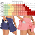 Cloud Hide Pocket Tennis Skirts Women Sports Golf Pleated Skirt Candy Color Fitness Shorts High Waist Quick Dry Running Skort
