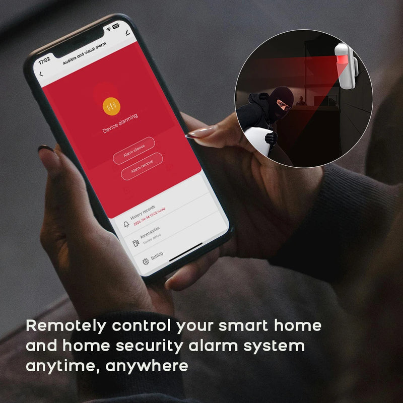 PGST WiFi Alexa Tuya Smart Life Home Alarm Security System Kit Home Automation Alarm Security Protection Door Motion Sensor