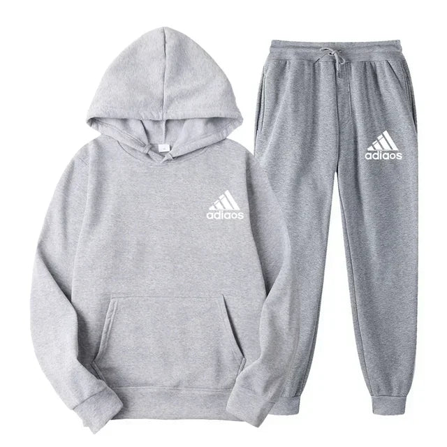 Popular autumn and winter hooded sweatshirt+jogging pants set suitable for both men and women in sports and - View 8 | SAMAG