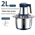 2L 3L 5L Electric Mincer Grinder 304 Stainless Steel Multifunctional Vegetable Slicer Chopper Meat Processor 220V EU Plug