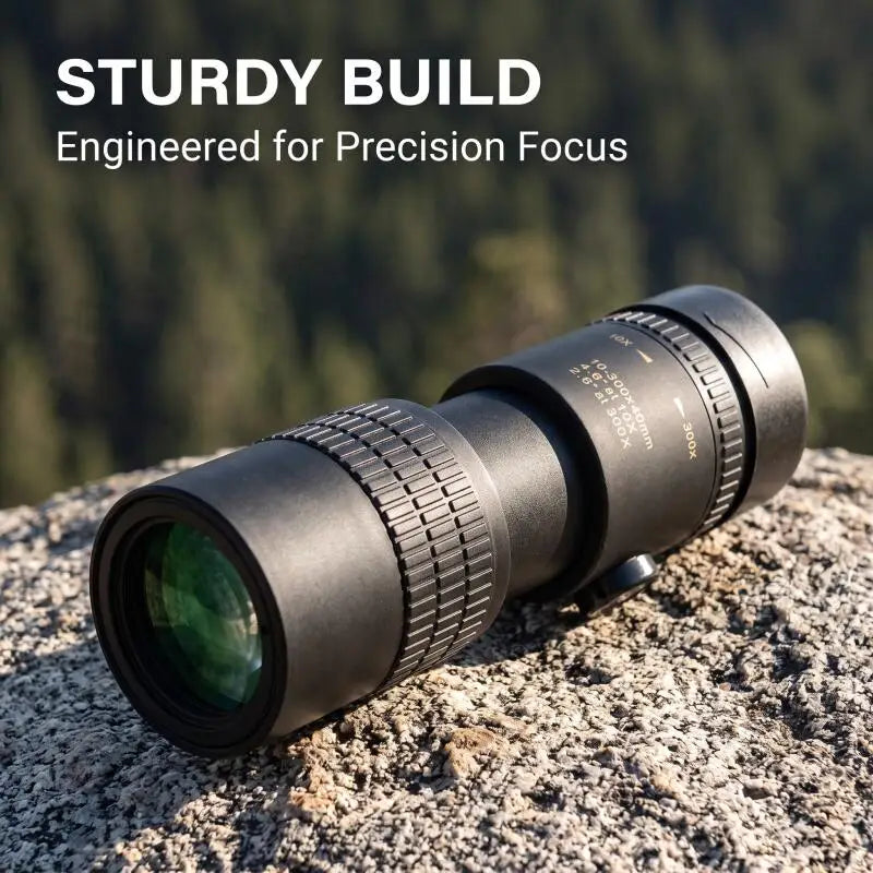 10-300x40 Zoom Professional Telescope Monocular HD Portable Strong Long Range Monocular For Hunting Hiking Camping Travel Sports