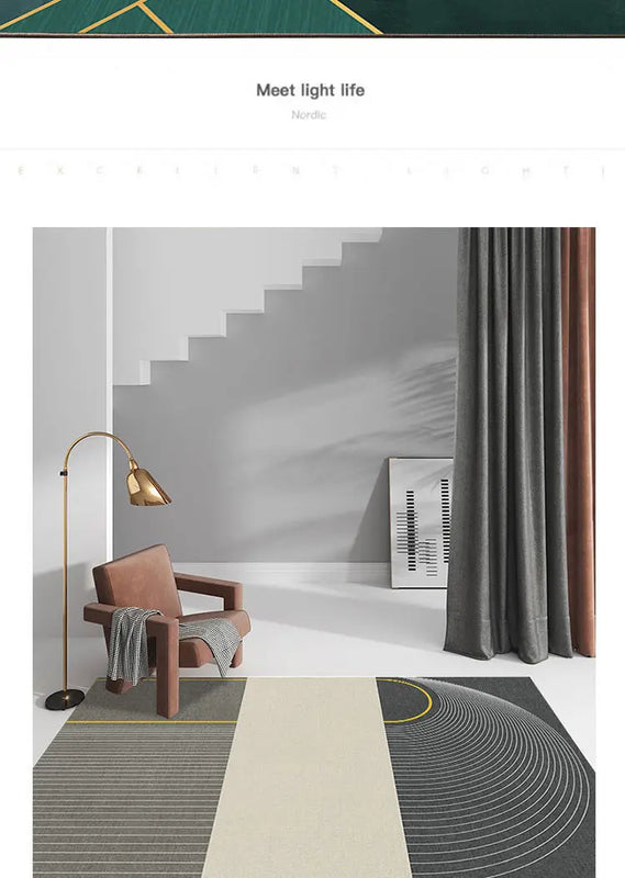 Modern Luxury Rugs Living Room Decoration Home Large Carpet for Bedroom Children's Room Decor Floor Mats Green Porch Doormat