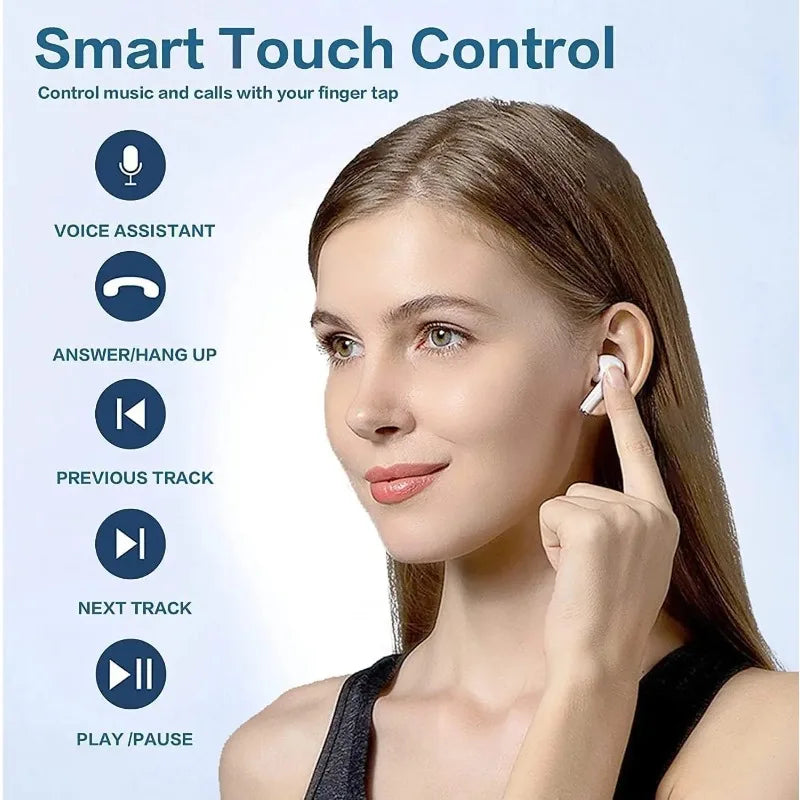 New Bluetooth Earphone ENC Mini Wireless Earbuds Active Noise Cancelling Sport Headsets Game Headphone For All Smartphones