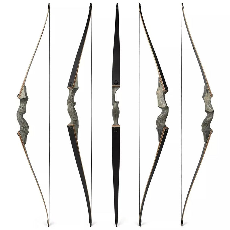20-60lbs 60" Black Hunter Longbow Bow LimbsTakedown | SAMAG