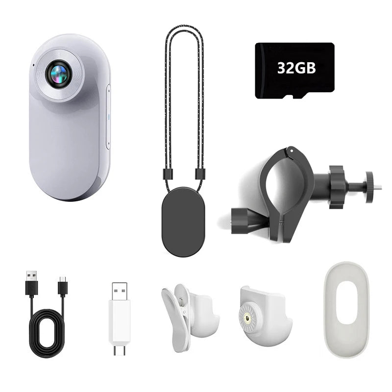 New Thumb Camera Sports DV 1080P Mini Action Camera 360 Rotating Cycling Camera, Anti-Shake Driving Recorder
