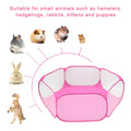 Pet Playpen Outdoor Breathable Small Animals Tent Rabbit Play Pen Foldable Transparent Pet Exercise Fence for Guinea Pig Cage