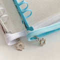 A5 Binder Cute Transparent Binder Notebook Filing Cabinet A5 Ring Pockets Leaf Filing Cabinet A5 Macaron Binder HYJ02