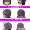 40 42 Inch 13x4 13x6 HD Transparent Bone Straight Lace Front Wigs 250% Brazilian Human Hair Wigs 5x5 Glueless Lace Closure Wigs
