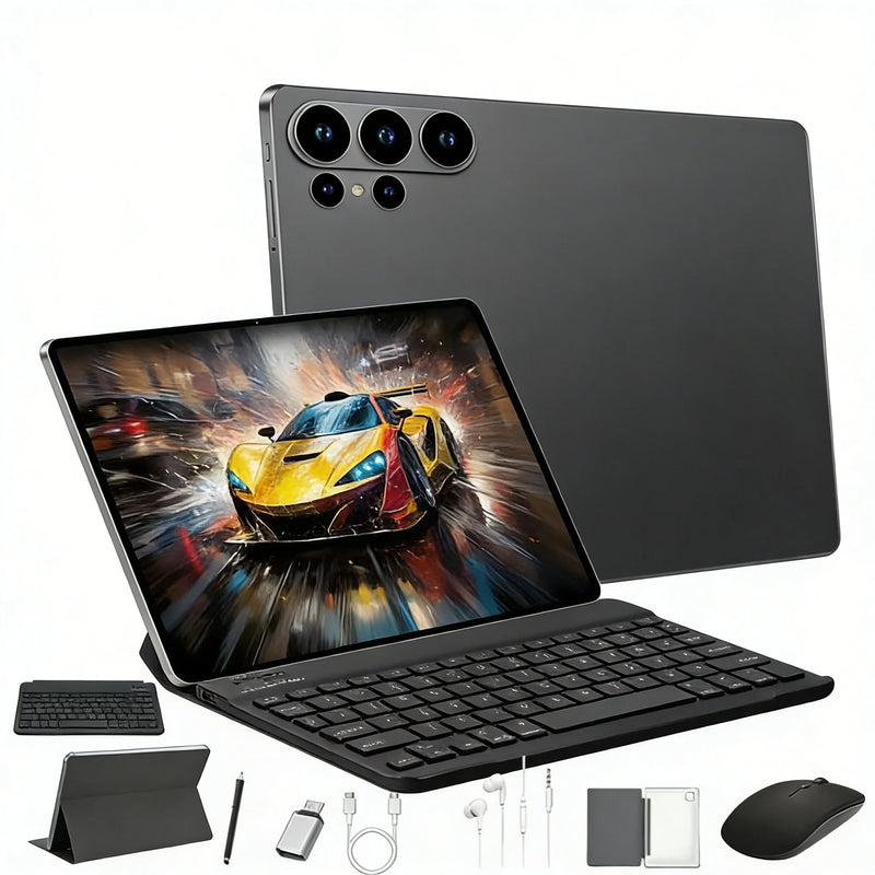 Android 15 Tablet 8GB+256GB, HD Camera Tablet with 4000mAh Battery, Multi-functional Android Pad