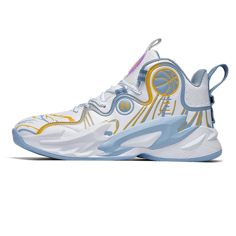 Unisex Basketball Shoes Cushioned Comfort Thick Soled Professional Sports Shoes 2025 New Fitness Basketball Boots for Men