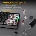 AJAZZ NK68V2 Single-Mode Wired Mechanical Keyboard Portable Gaming Keyboard RGB Hot-Swappable PC Lightweight Mechanical Keyboard