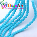 OlingArt Rubber Glass Beads High 6MM Quality 100PCS/Lot Candy Color Neon Matte Loose Handmade DIY Jewelry Making Bracelet