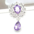 New 25 * 45 mm Alloy Flower Board Rhinestone Pendant DIY - View 10 | SAMAG
