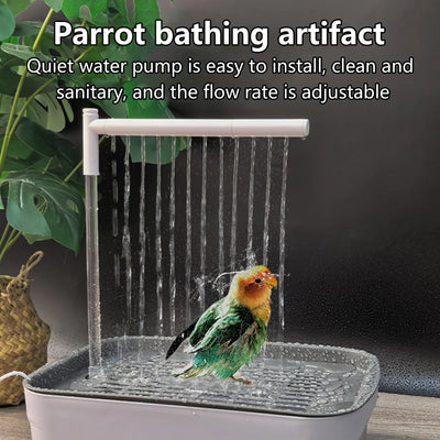 Automatic Electric Parrot Bathing Pool Bird Shower Tub | SAMAG