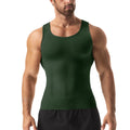 Men Slimming Body Shaper Abdomen Reducer Underwear Tank Top Sleevelss Wide Strap Shapewear Fitness Posture Correct Belly Abdominal Fat Reducer Vest Breathable Soft Waist Trainer S-3XL