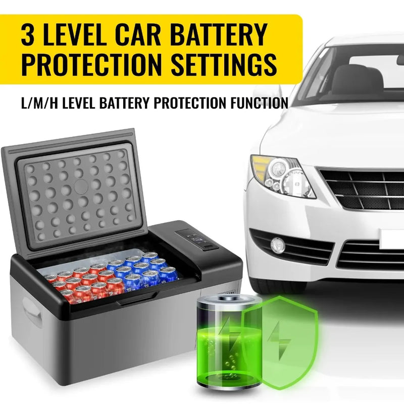 Mini Fridge Refrigerator Portable Car Freezer 15L Compressor Cooler