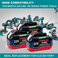 21V New model, high compatibility.for Makita  21V 12.0Ah Replacement Lithium Ion Battery Compatible With Cordless Power Tools