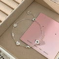 VENTFILLE 925 Sterling Silver Thai Silver Bracelet for Women Vintage Geometric Heart Love Lucky Punk Jewelry 2023 New Dropship