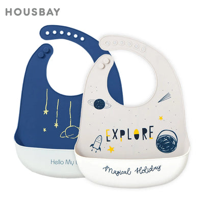 Waterproof Baby Bibs For Kids Eating Stuff Soft Silicone | SAMAG