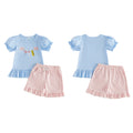 Girl s Back to School Outfit Cute Ruler Bow Embroidered - View 3 | SAMAG