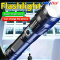 Most Powerful Flashlights High Power XHP70 LED Super Bright Torch USB Rechargeable Zoomable Lantern for Camping Hunting  26650