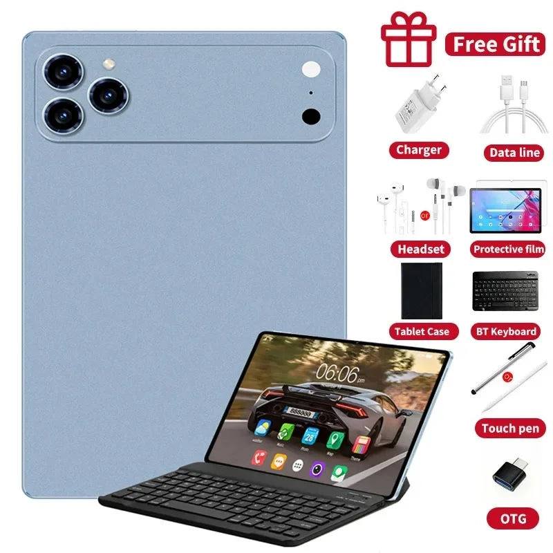 2026 NEW Pad 17 Pro Max Tablet PC 11inch 24GB+2TB Tablets Android 16 Snapdragon8gen3 Tablette PC 20000mAh 5G Dual SIM Mini PC