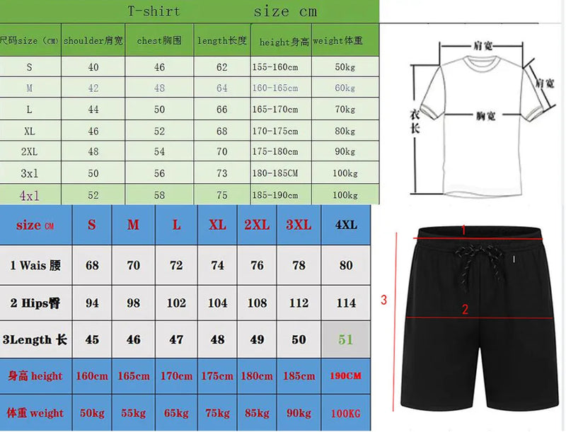 Trend Fashion Leisure Summer Outdoor Sports Set Men's | SAMAG
