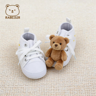 Trendy Cute Embroidered Daisy Sneakers For Baby Girls | SAMAG