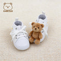 Trendy Cute Embroidered Daisy Sneakers For Baby Girls, Lightweight Non Slip Shoes For Indoor Outdoor Walking, All Seasons
