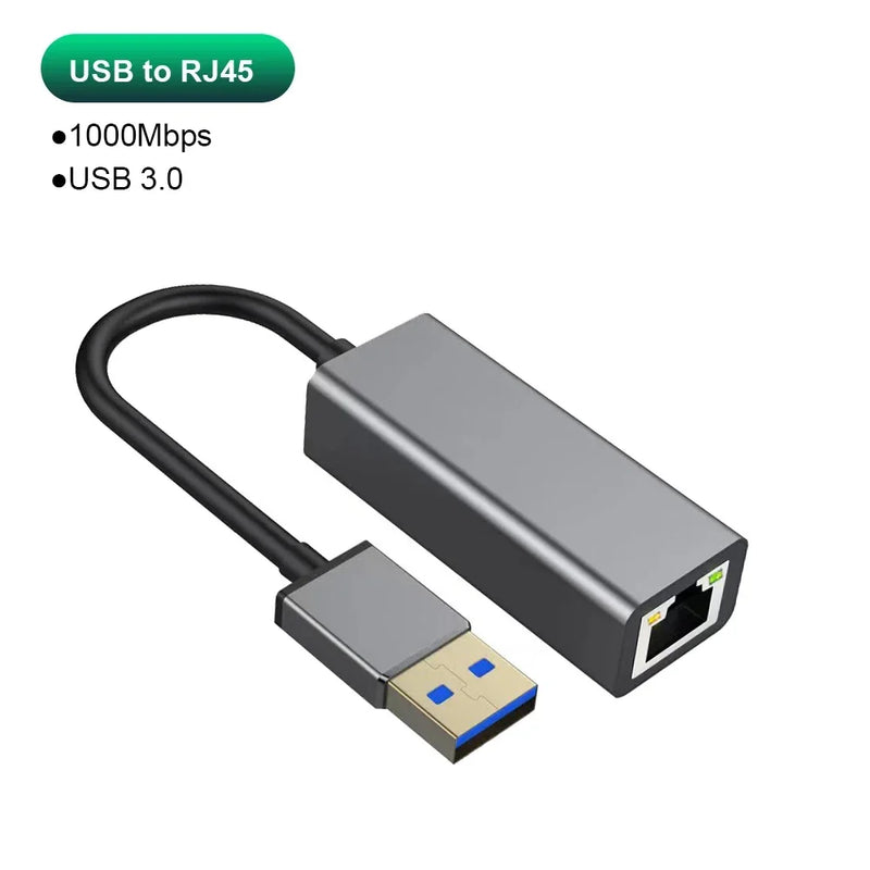 Kebidumei 1000Mbps Network Card USB 3.0 Type C Ethernet Adapter Lan RJ45 Gigabit Cable For MacBook - Visuel 10 | SAMAG