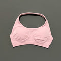 Sports Bra Women Seamless Yoga Halter Bra Top High Support Open Back Bra Fitness Push-up Activewear Workout Gym Underwear