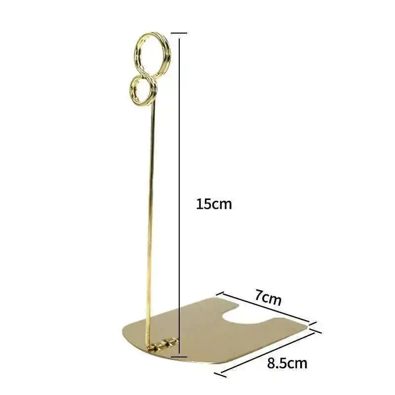 Metal Label Clip Bread Price Card Bakery Cake Shop Card Clip Display Standing | Loripos