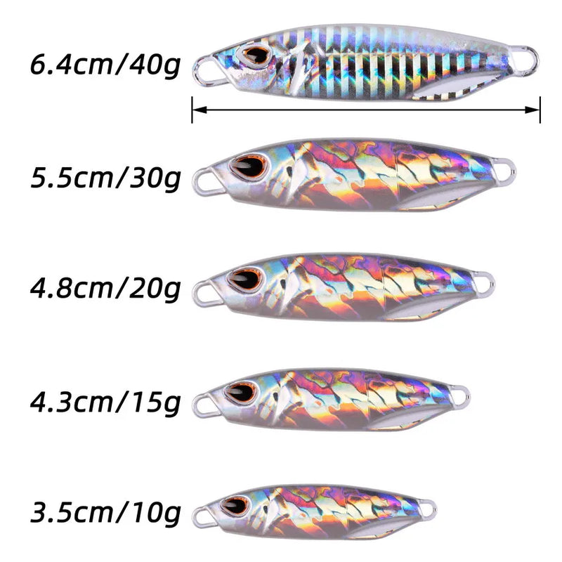 Long Cast Metal Bait Spinner Spoon Sea Fishing Lures Jigs | SAMAG
